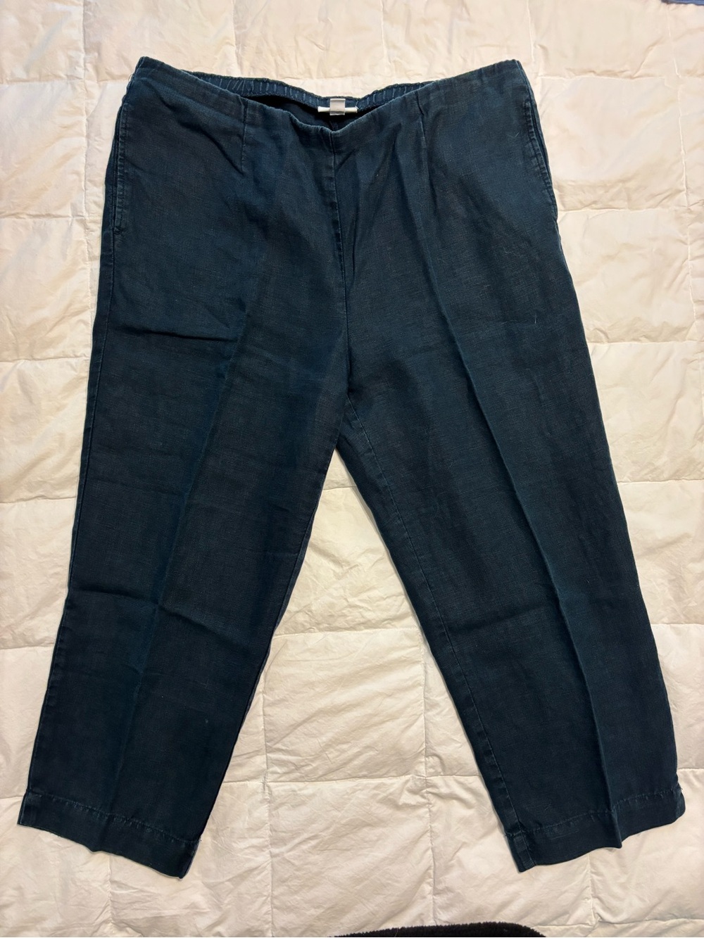 J. Jill Navy Blue Chino-Style Pants